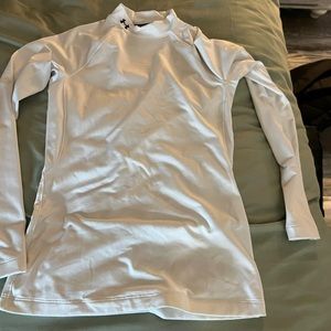 Under Armour white athletic long sleeve tee